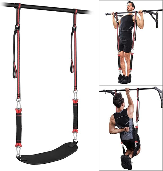 Pull Up Assistance Bands with Fabric Feet/Knee Rest, Heavy Duty Pull Up Resistance Bands, Pull up Assist Bands Pull-up Exercise Band for Chin-up Workout, Body Stretching
