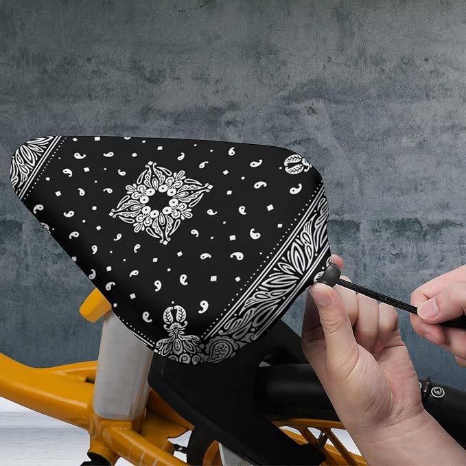 Waterproof Bike Seat Cover with Drawstring Waterproof Bike Seat Rain Cover Seat Protective Water Resistant Bicycle Saddle Rain Dust Cover