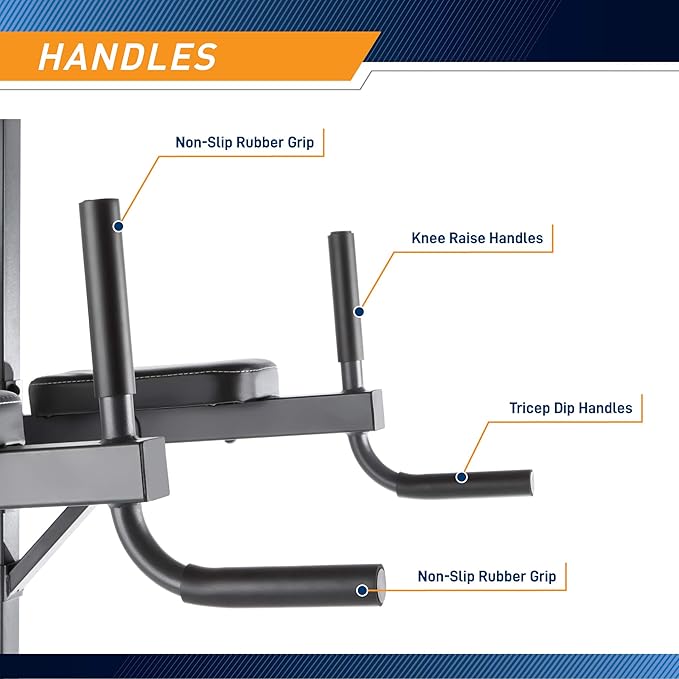 Marcy Multi-Functional Power Tower Home Gym for Strength Trainings