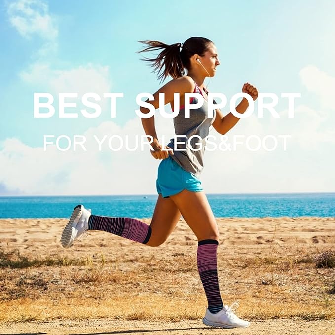 bropite Compression Socks for Women & Men Circulation-Support Knee High Socks 20-30 mmhg-Best for Running,Medical,Nurse,Travel