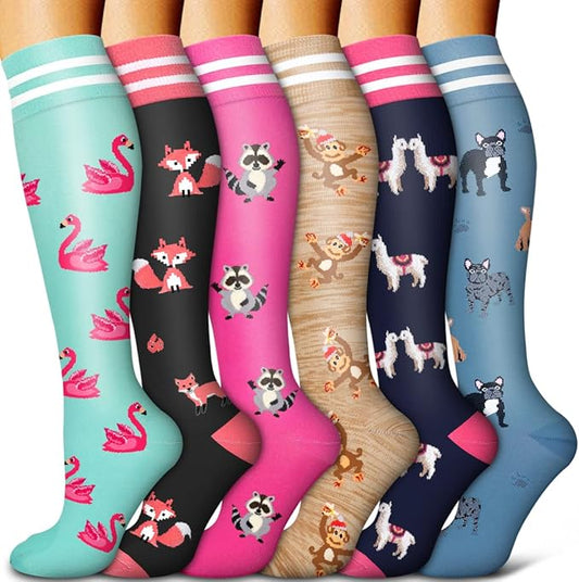 COOLOVER Compression Socks for Women and Men - Best for Circulation, Running, Athletic, Recover, Nurse, Travel