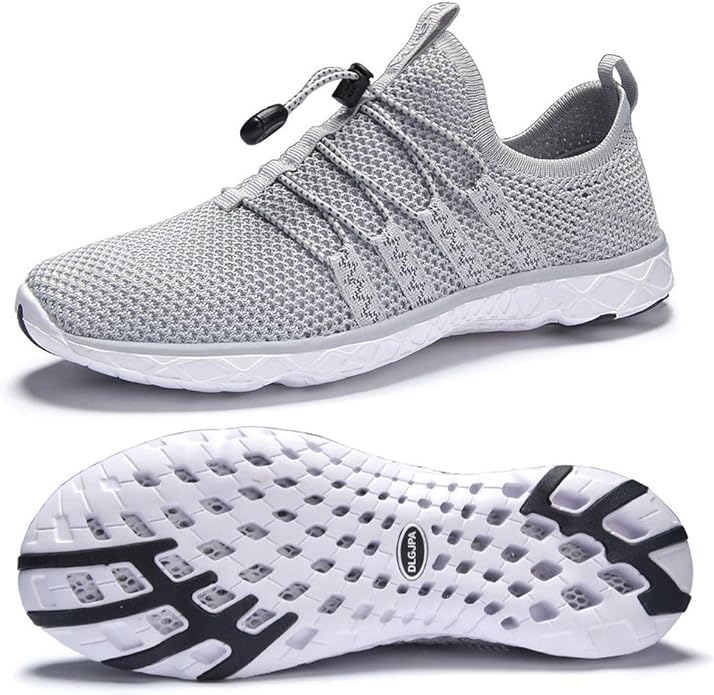 DLGJPA Men's Lightweight Quick Drying Aqua Water Shoes Athletic Sport Walking Shoes