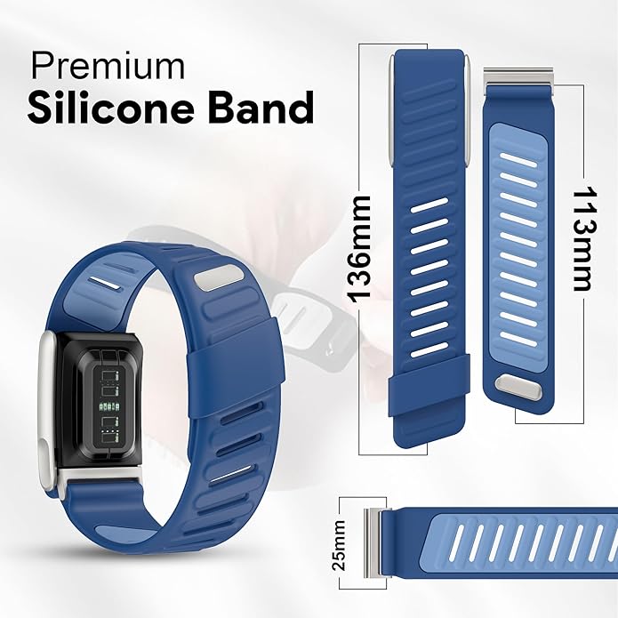 Silicone Sport Replacement Band Compatible with WHOOP 5.0, One, Peak, and Life Fitness Tracker – Breathable, Durable & Comfortable | Not for Whoop Gen 4