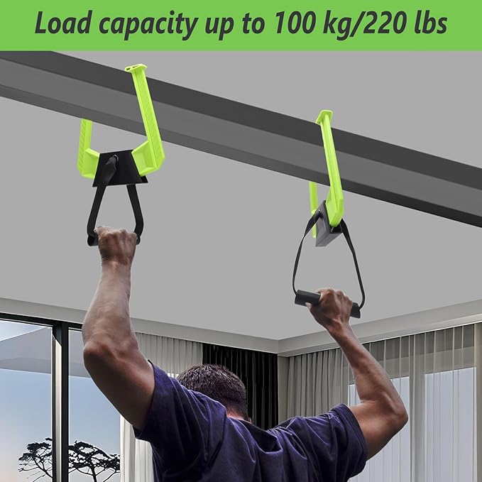 Portable Pull Up Bar For Doorway, Home Gym Equipment, Travel Pull Up Bar, 220lbs Weight Capacity, Chin-Up Core Training