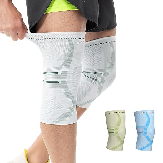 Compression Knee Brace for Women & Men, 2 Pack AOCELL Knee Sleeve Support for Knee Joint Pain Relief, ACL, Meniscus Tear, Arthritis - Breathable for Workout, Running, Gym, Sports, Fitness XL