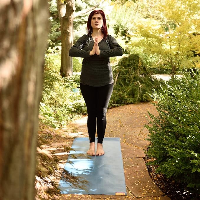 Hugger Mugger Tapas Travel Yoga Mat - Super Portable and Durable, Textured Sticky Surface, May be Folded or Rolled, Packable, Economical