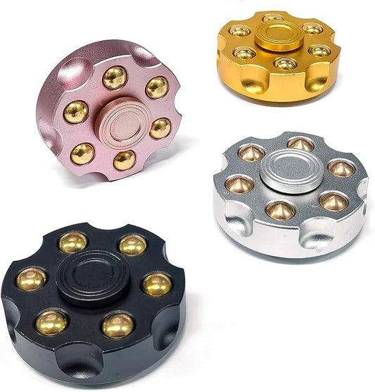 4pcs Alloy Metal Fidget Spinners,High-Speed Bearing & Weight Adjustable,Stress Relief Fidget Toys Adults