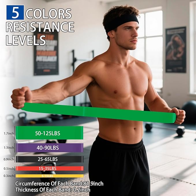 Multifunction Resistance Bands Fitness Set – Resistance Bands Exercise Working Out Workout Equipment Fitness Set, Portable & Effective