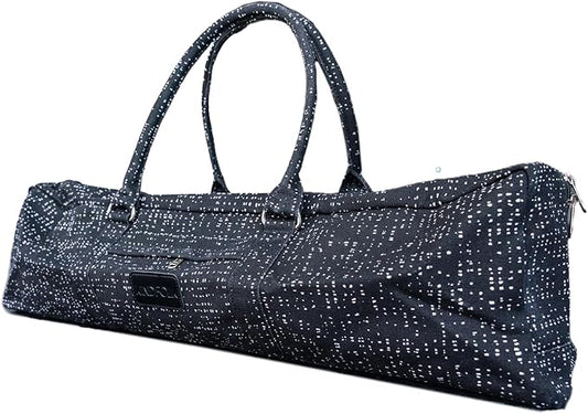 Kindfolk Yoga Mat Duffle Bag Patterned Canvas with Pocket and Zipper
