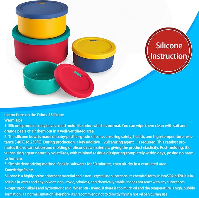 KSENDALO 4-Piece Silicone Food Storage Container Set with Lids (1300mL to 252mL) – Reusable, Leak-Proof for Meal Prep, Lunch, Travel & Camping-Purple