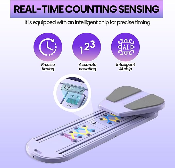 Foldable 5-in-1 Portable Pilates Board - at-Home Pilates Kit with Resistance Bands - Portable Pilates Reformer Sliding Fitness Platform for Abs, Core, Thighs & Full-Body Training (330 lb Capacity)