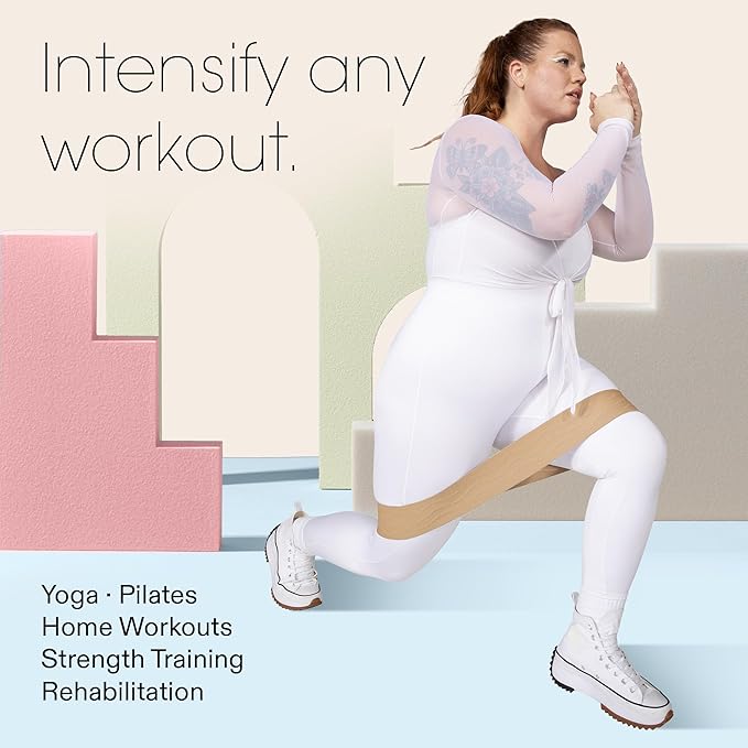 Bala Booty Bands Resistance Bands for Women & Men - Elastic Exercise Bands for Working Out - Wrist, Ankle, Legs & Booty Bands - Workout Resistance Bands for Yoga, Pilates, Strength Training