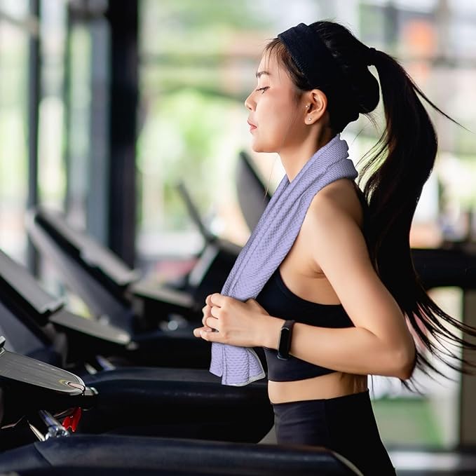 Custom 1-200 Pack Cooling Towel 40"x12", Design Your Team Logo Photo Ice Towel Personalized Soft Breathable Sport Towel Customized Workout Sweat Towel for Yoga Gym Activities (Light Purple)