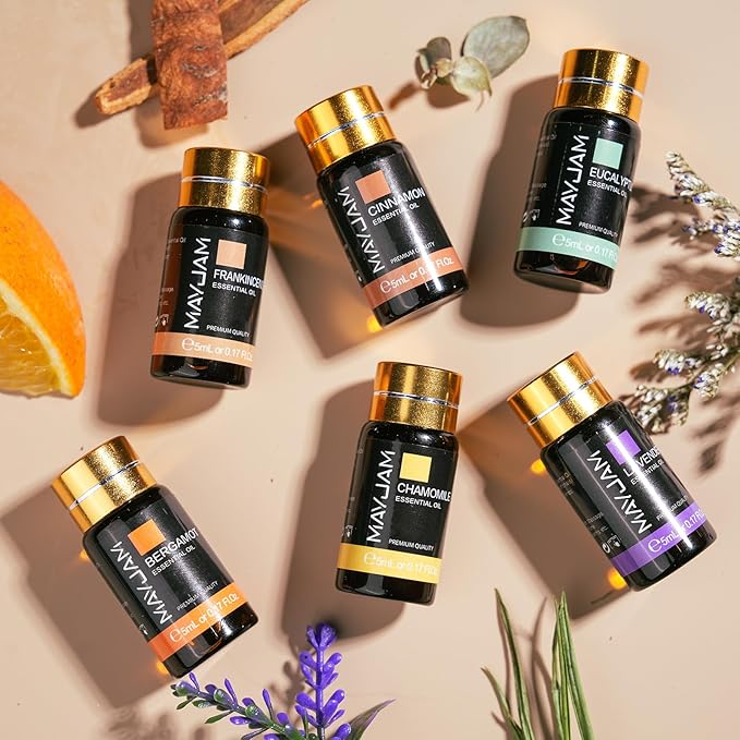 Tea Tree 20 Pcs Pure Essential Oil Gift Set, for Diffuser, Humidifiers, Skin Care, Massage, Fragrance Oil Scent for DIY Candle and Soap Making, Gift for Friend (5ML)