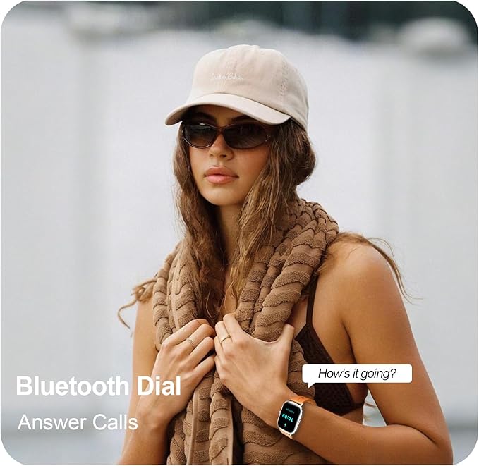 Fila Smart Watch, 2.01" Smartwatch for Men Women (Answer/Make Call), Fitness Tracker with 100+ Sport Modes, IP67 Waterproof, Heart Rate/Sleep Monitor, Pedometer, Activity Tracker for Android iOS