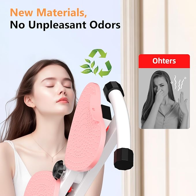 Waist Twister Machine Exercise, Ab Twister Board with 330 lbs Weight Capacity Ultra-Quiet Pilates Board for Women Belly Fat Loss, Noiseless Core Ab Exercise with Foot Massage