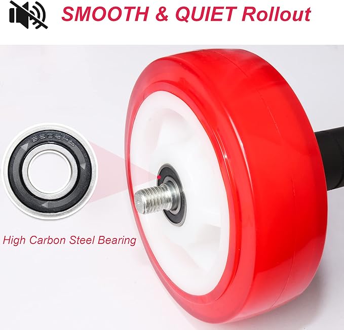 Ab Roller Wheel, Core Exercise Equipment - 880 lbs Weight Capacity, No Noise Ab Wheel for Home Gym Workout