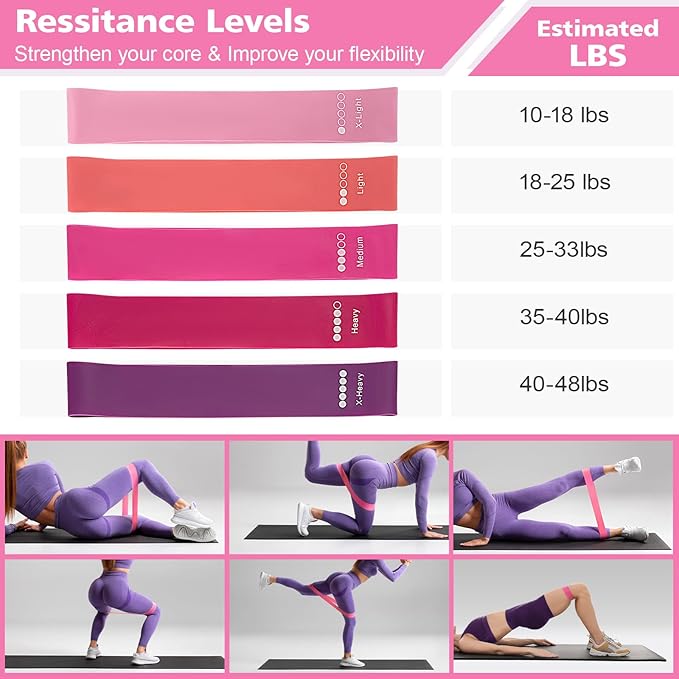 Ideal Swan Pilates Ring Essentials Kit for Women, Home Workout Equipment Set with 9.8” Ball, Resistance Bands, Accessories, Pilates Set for Legs Arms and Thighs（13 PCS）