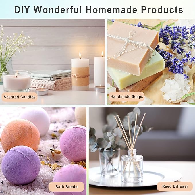 20x5ML Essential Oil Gift Set, Pure Essential Oils for Diffusers for Home, Long Lasting Scented Oil for Soap Candle Making