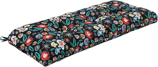 Outdoor Bench Cushion Waterproof, Tufted Bench Seat Cushion 36 x 15 Inch, Patio Wicker Indoor Seat Pads for Outside Garden Patio Balcony