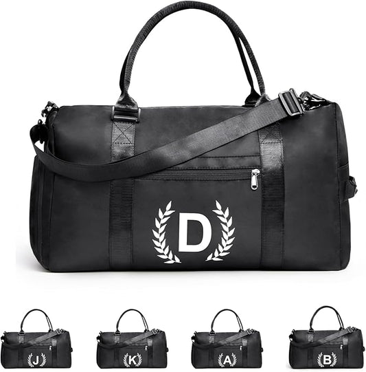 Gym Bag for Women & Men, Fitness Workout Sports Travel Duffle Bag with Wet Pocket & Shoes Compartment, Great Present for Gym Lovers
