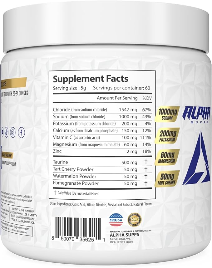 Lytes - Electrolyte Powder Daily Hydration Drink Mix - Sugar-Free, Zero Calorie Instant Formula with Trace Minerals and Antioxidants (60 Servings, Salted Lemon Lime)