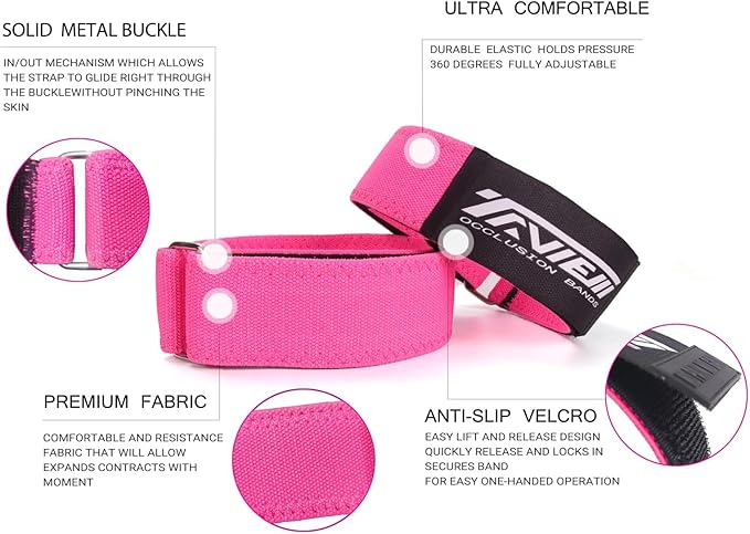 Occlusion Bands for Women Glutes & Hip Building, Blood Flow Restriction Bands BFR Bundle Booty Bands, Best Fabric Resistance Bands for Exercising Your Butt, Squat, Thigh, Fitness