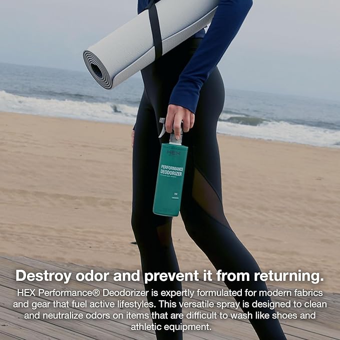 HEX Performance Deodorizing Spray, Unscented, 44oz (Pack of 2) - Awesome for Shoes, Gear, Activewear & Fabrics, Yoga Mats & Gym Equipment, Carpet, Pets, Odor Eliminator & Fabric Refresher Spray