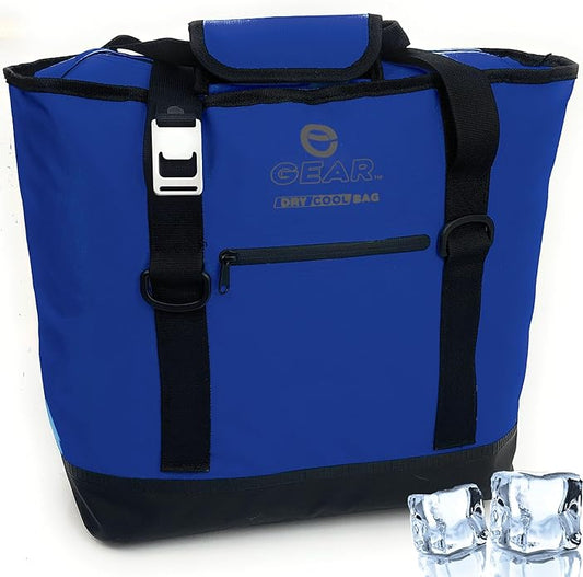 Dry Bag Cooler Tote – Collapsible, Waterproof and Leak-Proof Soft Sided Cooler Bag - Pool, Beach - 20 or 36 Cans