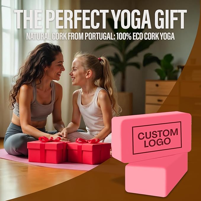 Personalized Yoga Blocks 2 Pack with Custom Design, Yoga Blocks for Women, Exercise blocks Yoga Blocks Soft Non-Slip for Pilates, Meditation, Custom Yoga Accessories
