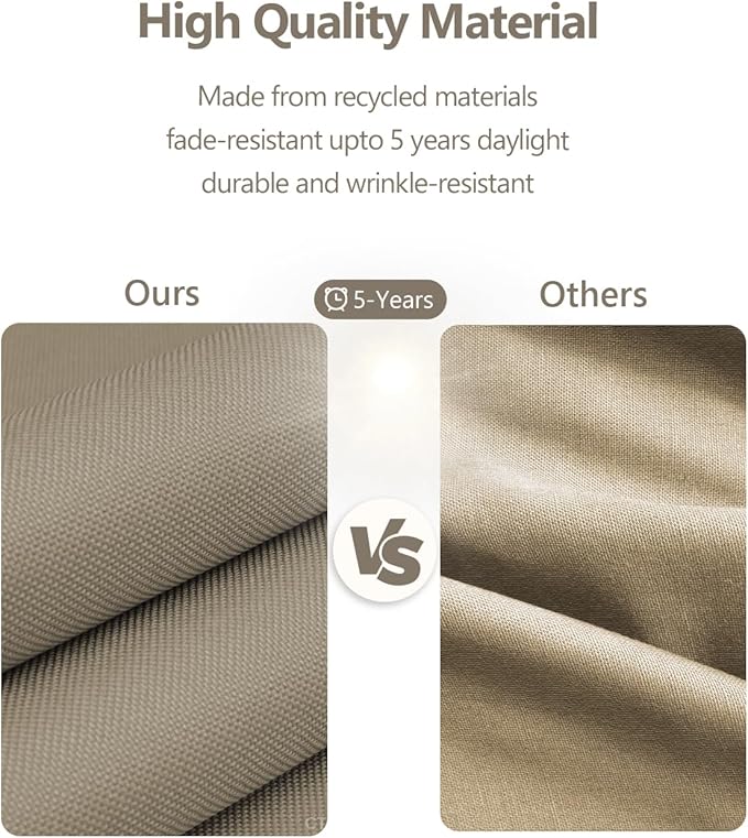 32x16x2 Outdoor Bench Cushion, Strengthen Waterproof Seat Cushions, High-Density Bench Pad with Anti-Slip Bottom, Outdoor Cushion for Patio Garden Swing Furniture - Khaki