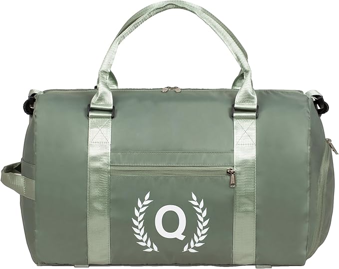 Gym Bag for Women, Personalized Duffle Bag with Shoe Compartment, Sports Bag for Yoga & Dance with Wet Pocket and Mat Strap.