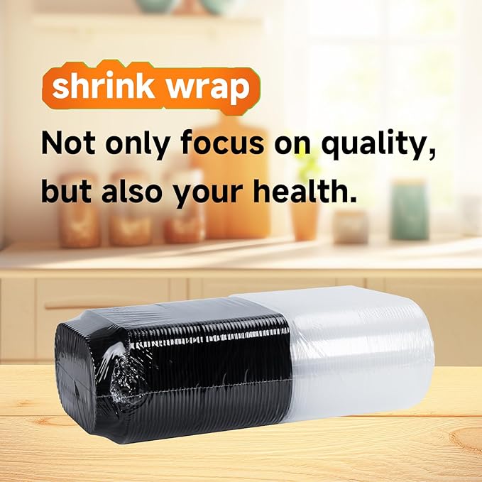 YANGRUI Take Out Containers, Shrink Wrap 45 Pack 26 oz Reusable Machine Washable Extra Thick BPA Free Meal Prep Container Microwave Freezer Safe Leak Proof To Go Boxes