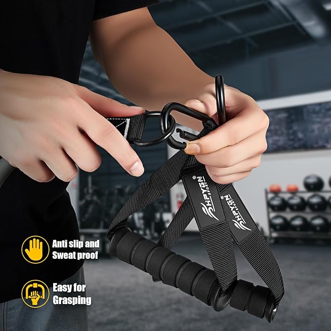 HPYGN Heavy Resistance Bands, 300LBS Exercise Bands for Working Out, Fitness Bands with Handles, Workout Bands for Men, Weight Bands Set for Muscle Training, Strength, Slim, Yoga, Home Gym Equipment