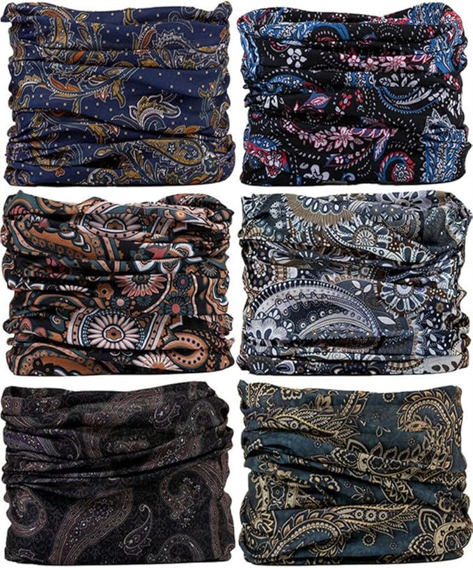 Headband Neck Gaiter Head Wrap Headwear Face Mask Magic Scarf Bandana for Men and Women