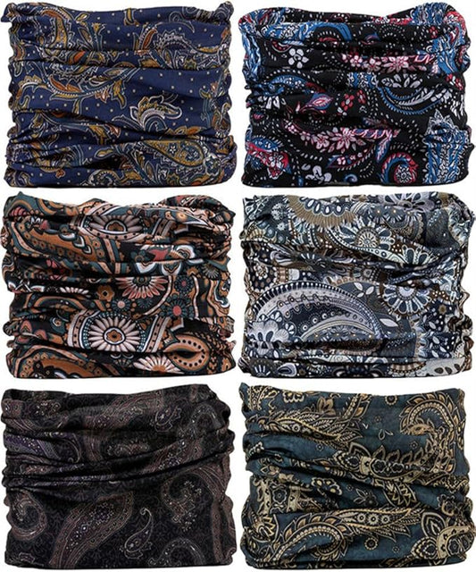 Headband Neck Gaiter Head Wrap Headwear Face Mask Magic Scarf Bandana for Men and Women