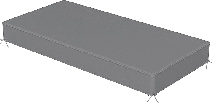 Sundale Outdoor Olefin Bench Cushion， Water-Resistant Patio Couch Cushion, Loveseat Sofa Pad with Straps Medium Gray, 59 x 18 x 4 Inches