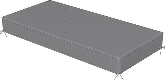 Sundale Outdoor Olefin Bench Cushion， Water-Resistant Patio Couch Cushion, Loveseat Sofa Pad with Straps Medium Gray, 59 x 18 x 4 Inches