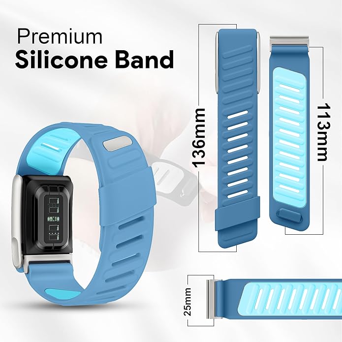 Silicone Sport Replacement Band Compatible with WHOOP 5.0, One, Peak, and Life Fitness Tracker – Breathable, Durable & Comfortable | Not for Whoop Gen 4