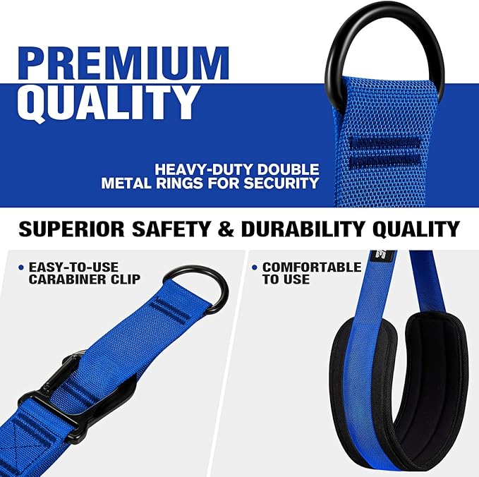 Pull Up Assistance Bands, Pull Up Bar Resistance Bands, Pull Up Bands for Enhanced Strength Training, Muscle Training, 3 Heavy-Duty Adjustable Pull Up Assist Strap & Comfortable Foot Strap