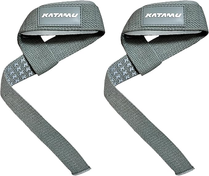 Katamu Weightlifting Straps | Lift More | Premium Weightlifting Straps | Men and Womens Squat Lifting, Powerlifting and Weight Training Support Straps