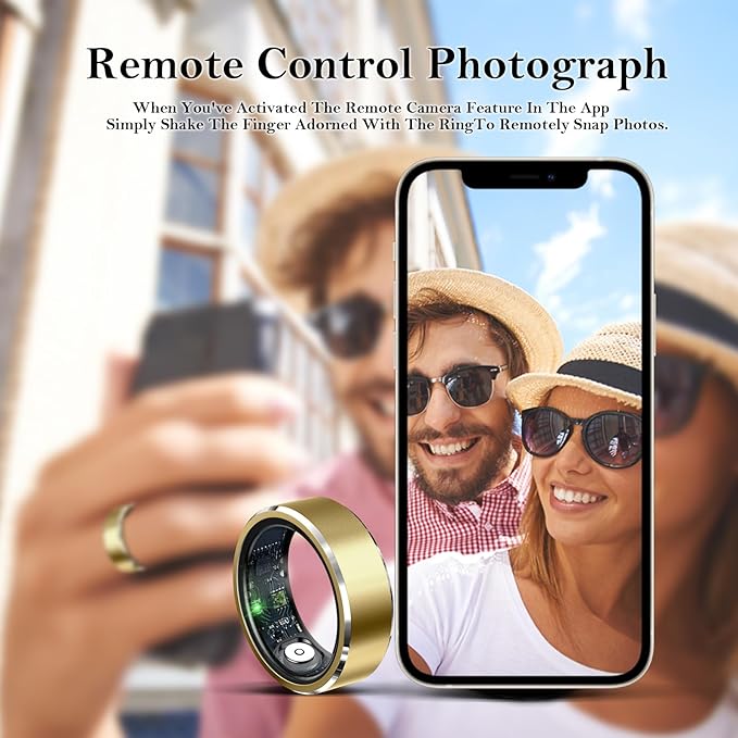 Smart Ring for Women Men-Wearable Fitness Tracker with Sleep Tracking Heart Rate Healthy Monitor Ring Activity Monitoring Steps Calories