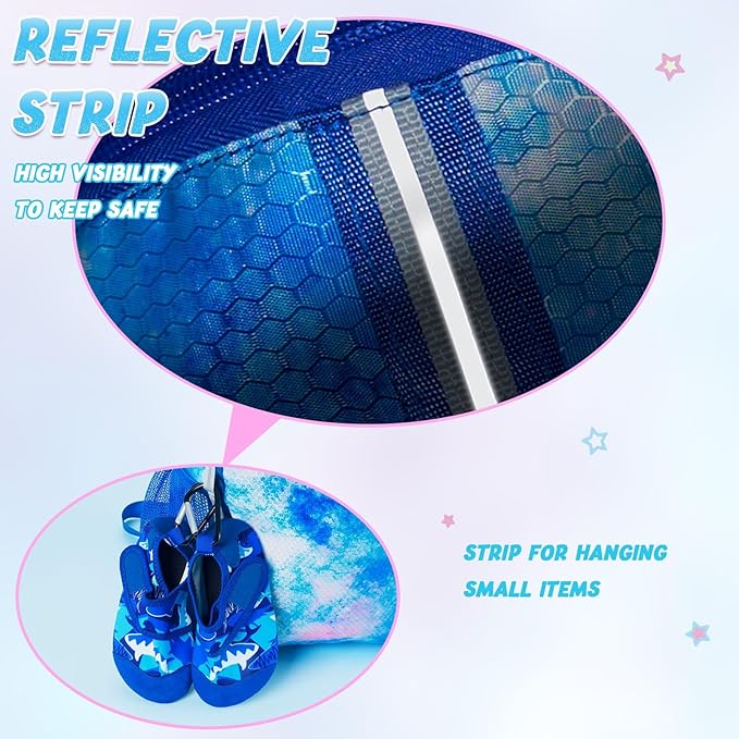 WAWSAM Kids Gym Drawstring Backpack String Bag, Tie Dyed Sports Gym Bag for Kids Girls Waterproof Swimming Beach String Cinch Backpack with Two Water Bottle Pocket