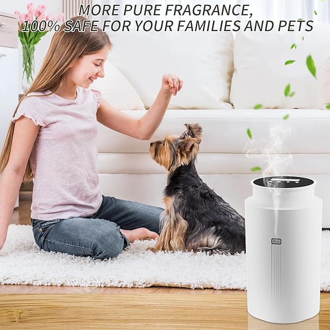 Scent Air Machine for Home, 1500 Sq. Ft Coverage Hotel Collection Diffuser with Smart Cold Air Tech, Whole House Fragrance, Bluetooth Waterless Oil Diffuser for Large Room, Hotel, Spa, Office