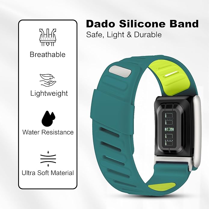 Silicone Sport Replacement Band Compatible with WHOOP 5.0, One, Peak, and Life Fitness Tracker – Breathable, Durable & Comfortable | Not for Whoop Gen 4