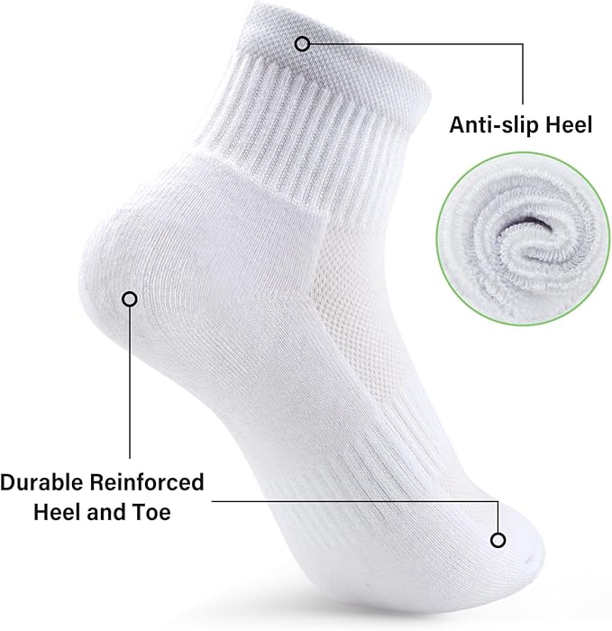 Gonii Ankle Socks Womens Athletic Thick Cushioned Running Hiking Low Cut 5-Pairs