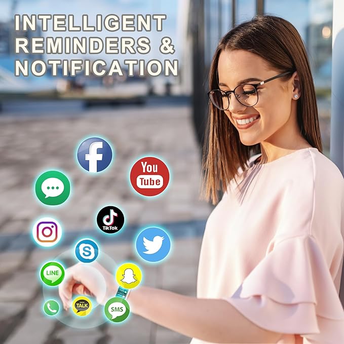 Fitness Tracker, Fitness Watch with 24/7 Heart Rate, Blood Oxygen Blood Pressure, Step Counter Sleep Tracking, 100+ Sports Modes Smart Watches, Activity Pedometer for Women Men