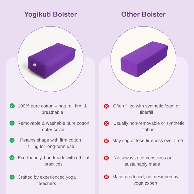 Rectangular Cotton Yoga Bolster, Yoga Pillow, Yoga Cushion, Yin yoga Bolster, Iyengar yoga bolster