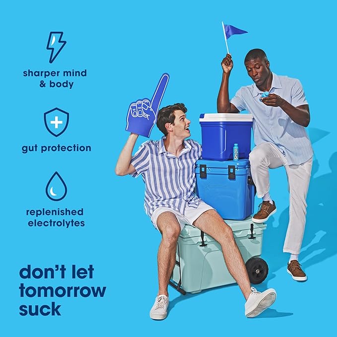 Sure Shot Recovery Drink, Citrus Splash (6 Pack) - Feel Better After Drinking, Wake Up Refreshed - Premium Hydration Beverage with Electrolytes & Vitamins for Liver & Gut Support, Energy & Focus, 4 Oz