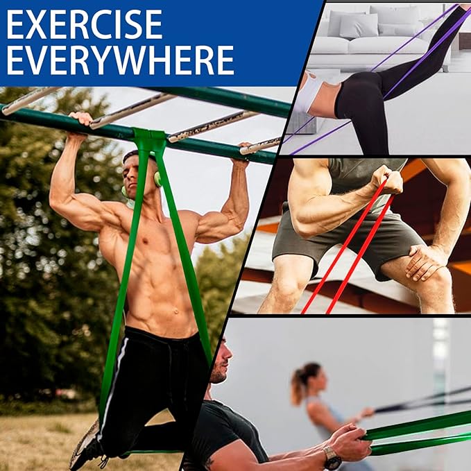 Multifunction Resistance Bands Fitness Set – Resistance Bands Exercise Working Out Workout Equipment Fitness Set, Portable & Effective